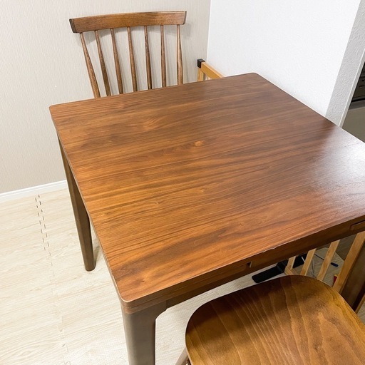 unico エクステンションテーブル&チェア2脚