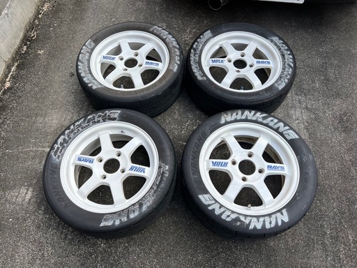【希少】VOLK RACING RAYS TE37 114.3 4穴 ナンカンCR-S 195/50/R15