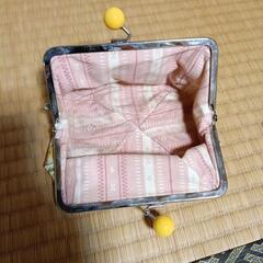 【お話中】がま口ポーチ　ゴーヤ柄の画像