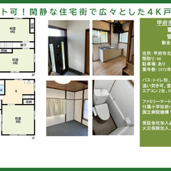 🉐初期費3万🉐仲介手数料無料🉐入居初月家賃無料🔨DIY可🐈ペット...