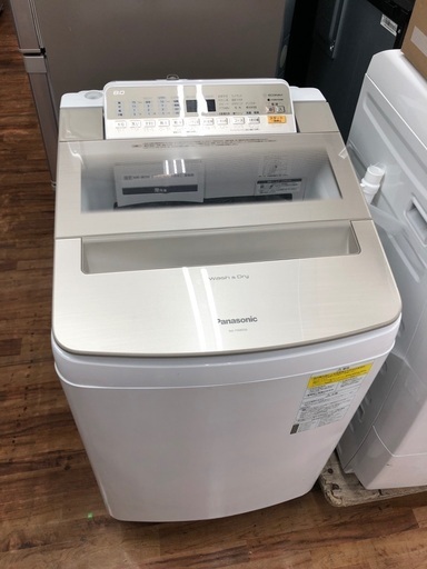 Panasonic パナソニック 8.0kg 縦型洗濯乾燥機 NA-FW80S6 2018年製
