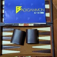 【中古】ポータブルバックギャモンの画像