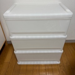 【取引中】ニトリ 収納棚 3段 衣装ケース 洋服収納