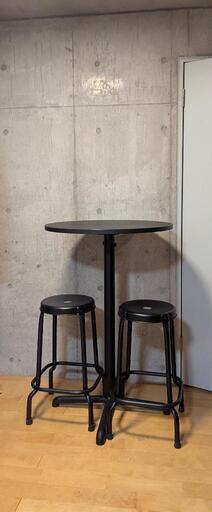 定価¥30000以上　IKEA バーテーブル　バーチェア　セット　bar table and 2 bar chairs