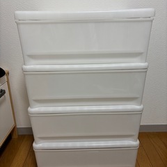 【取引中】ニトリ 収納棚 収納ケース 衣装ケース 4段の画像