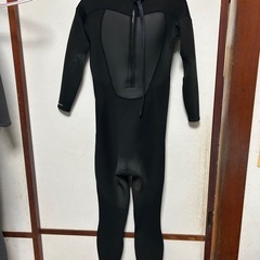 【中古】クイックシルバーウエットスーツ（ブラック）3:2mmサイズSの画像