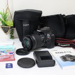 ①美品✨ Canon Kiss X7 標準ズームレンズセット 一眼レフカメラの画像