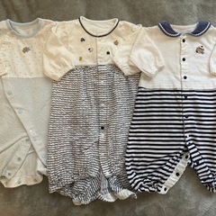 ＊美品＊ファミリアロンパース 3点セット