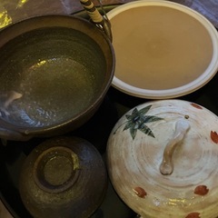 土瓶蒸しB 白い蓋にかわいい紅葉柄 の画像