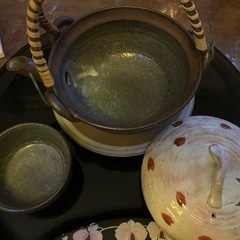 土瓶蒸しB 白い蓋にかわいい紅葉柄 の画像
