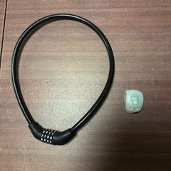 ワイヤーロック ダイヤル式　LEDライト セット