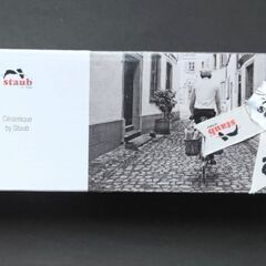 □ 未使用品 □ staub ストーブ   エクストラ ミニスクエア ココット ２個セットの画像