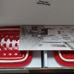 □ 未使用品 □ staub ストーブ   エクストラ ミニスクエア ココット ２個セットの画像