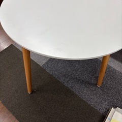 丸テーブルカフェテーブル白直径80cm