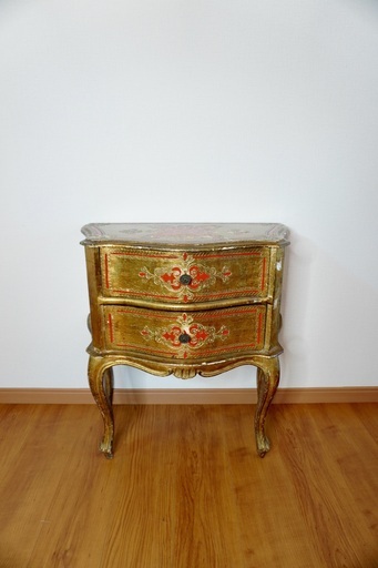 フランスアンティーク サイドチェスト 猫脚 シノワズリ