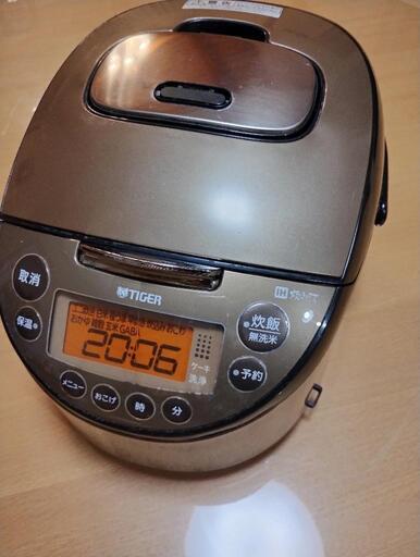 IH炊飯ジャー_タイガーJKT-C100_19年製5.5合