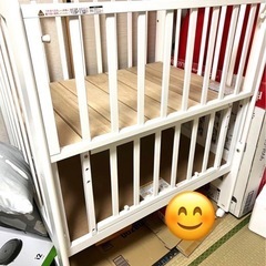 ベビーベッド　超美品の画像
