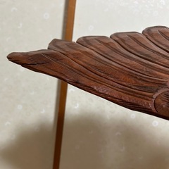 [取引決定]精悍！迫力ある鷲か鷹の木彫りの置き物の画像