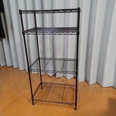 【一時受付停止中】メタルラック　スチールラック　収納　黒色