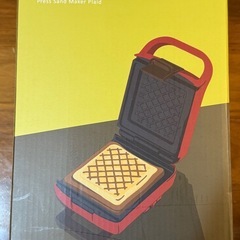 【新品】レコルト recolte ホットサンドメーカー Press Sand Maker Plaid（プレスサンドメーカー プラッド） マットレッド RPS-2Rの画像
