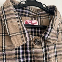 キッズ チェックシャツ 140サイズの画像