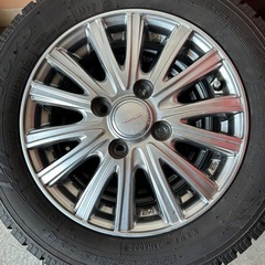 アルミホイール　155/65R13 TOYOバリ山　スタッドレス付き　4本 VELVA スバル・サンバー・ディアス・ワゴンに装着品