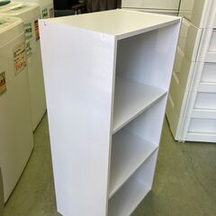 【リサイクルショップ ピカソ 小松原】✨📚 ホワイト 3段カラーボックス（シンプル＆実用的！） 🏡✨★8352★の画像
