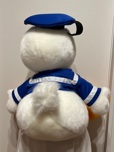 【美品】サイン入り　ドナルドダック　ジャンボぬいぐるみ