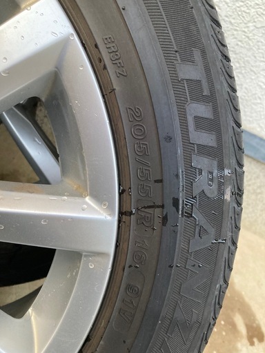 ブリヂストン　16インチアルミホイール　２０５－５５－Ｒ16 4本セット ブリジストン