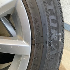 vw 純正　16インチアルミホイール　２０５－５５－Ｒ16 4本セット ブリジストンの画像