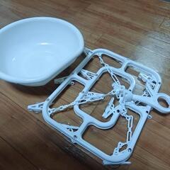 百均セット　お風呂桶と洗濯干し