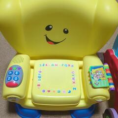 【セット】フィッシャープライスバイリンガルチェア＆手押し車　　子供椅子　歩行練習　おもちゃ　英語　スマートステージの画像