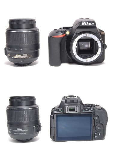 WiFi転送機能搭載 画面回転 自撮りOK Nikon D5600 レンズキット