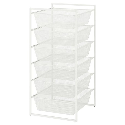 IKEA イケア　JONAXEL ヨナクセル スライド　収納　ワゴン　白　ホワイト　6段