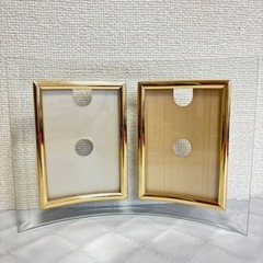 【美品】ガラス製 写真立て