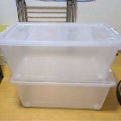 透明衣装ケース(2個)
