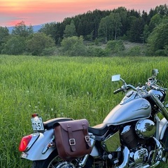 静かなマフラー🌕美車✨ホンダ　名車シャドウ750 キャブ車　の画像
