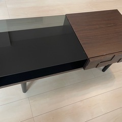 ローテーブル　ガラス　収納の画像