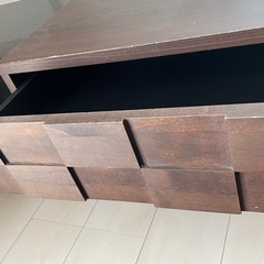 ローテーブル　ガラス　収納の画像