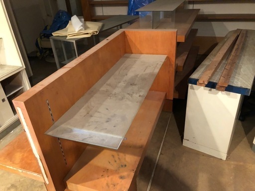 【日曜日現物確認】G0320 店舗用陳列棚　テーブル　ガラスショーケース