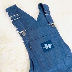 ピンクハウス PINK HOUSE デニム ワッペン ジャンパースカート