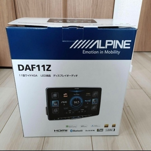 別売り！電源コード付きアルパイン(ALPINE) 11インチディスプレイオーディオ フローティング ビッグDA DAF11Z ワイヤレス