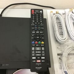 🍀【美品】シャープ 500GB 2番組同時録画 AQUOS ブルーレイレコーダー 連続ドラマ自動録画 声でラクラク予約 ブラック 2B-C05CW1「管理No12」の画像