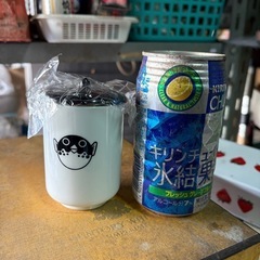 フタ付きふぐひれ酒用カップ×5個の画像