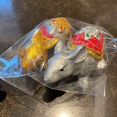 【新品未使用】タイ　ガネーシャ象に願い事を伝えてくれるネズミ2匹セット
