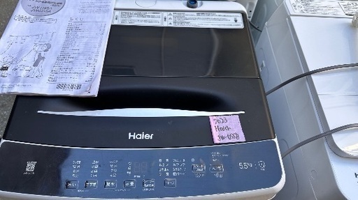 洗濯機番号81 Haier 2023年製 5.5kg 大阪府内全域配達無料 設置動作確認込み 保管場所での引取は値引きします
