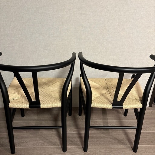 値下げしました！Yチェア風　２脚セットダイニングチェア
