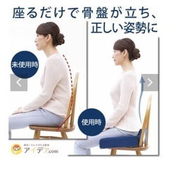 ※3/30までの引渡し 【美品】　コジット 腰痛対策クッション 姿勢 腰痛 の画像