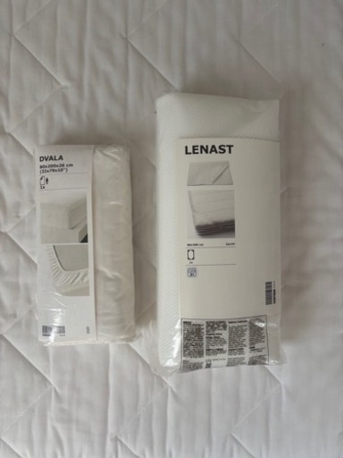 IKEA 子どもベッド マットレス、新品カバー付