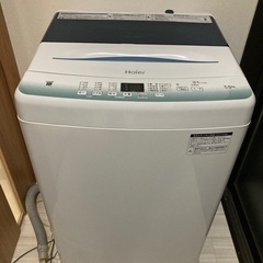 【取引中】Haier 5.5kg洗濯機 【故障品】2021年製